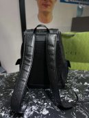 1:1 Replica Gucci Embossed Backpack GG Black For Men 41cm / 16.1in 625770 1W3BN 1000