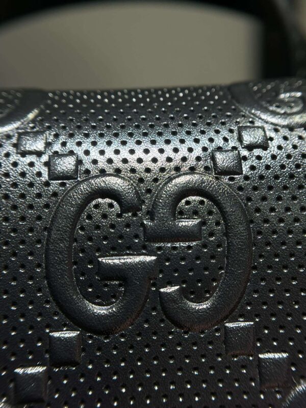1:1 Replica Gucci Embossed Backpack GG Black For Men 41cm / 16.1in 625770 1W3BN 1000