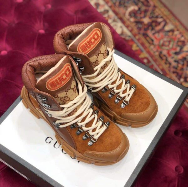 Gucci Flashtrek GG Sneakers Brown For Women GG
