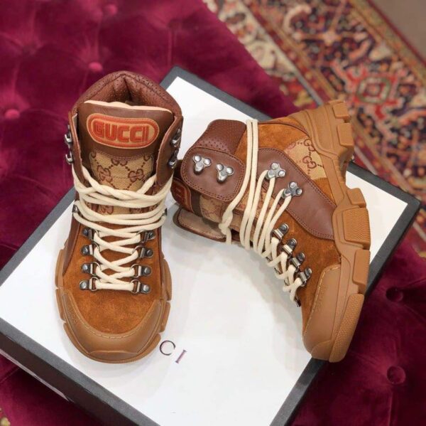 Gucci Flashtrek GG Sneakers Brown For Women GG