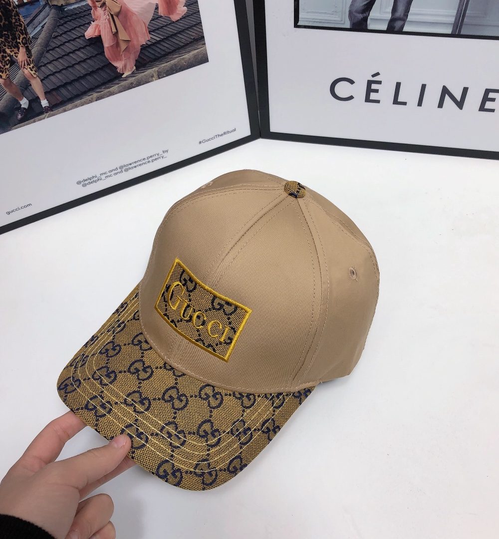 Gucci GG Baseball Hat Beige GG Hat