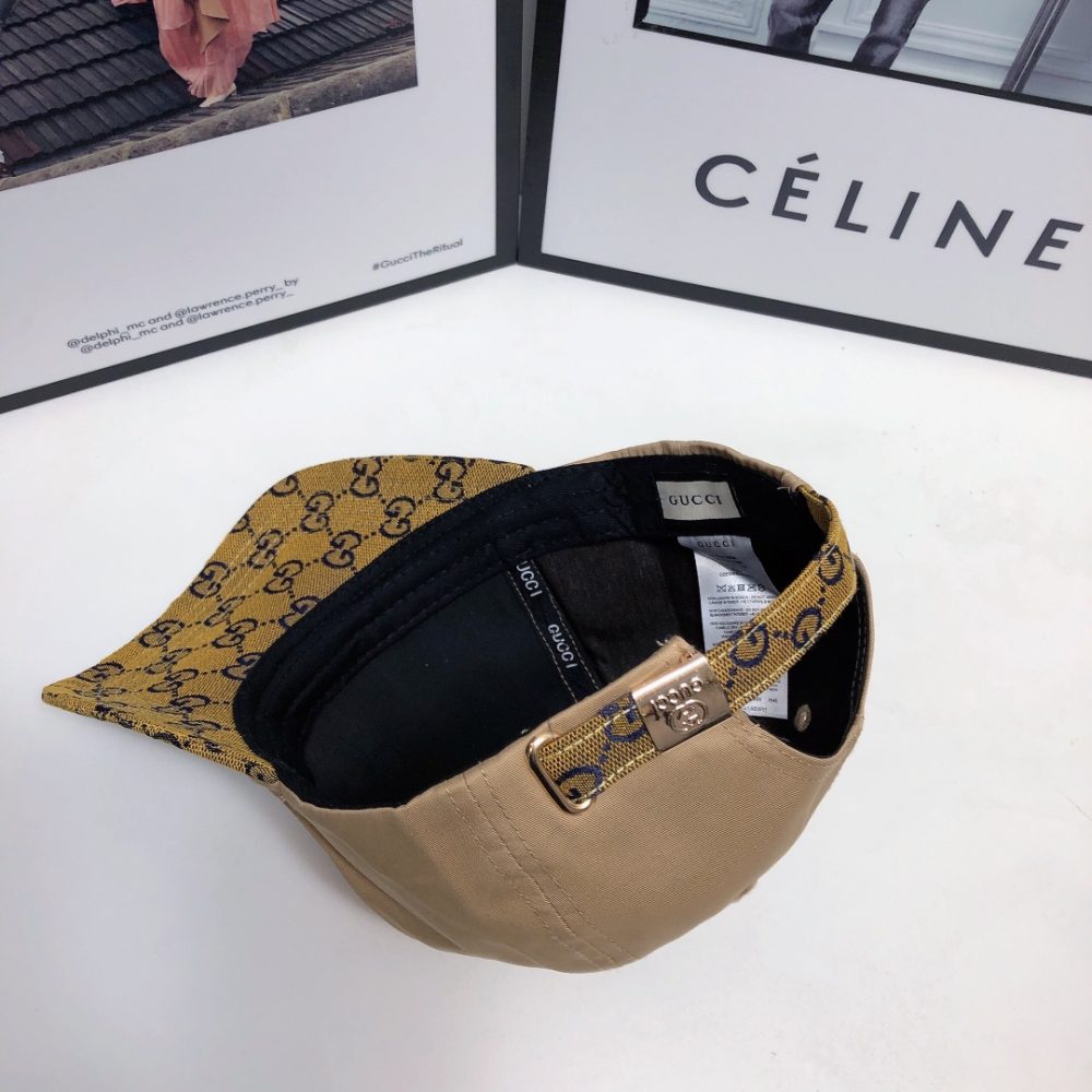 Gucci GG Baseball Hat Beige GG Hat - Image 5