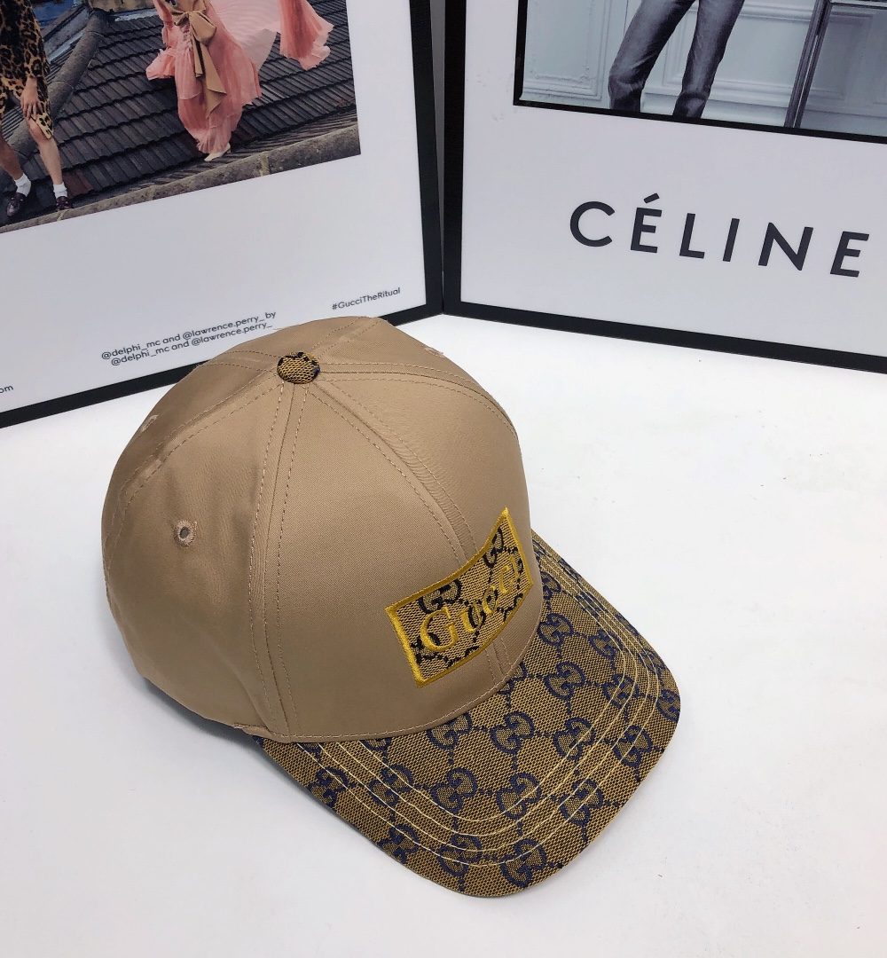 Gucci GG Baseball Hat Beige GG Hat