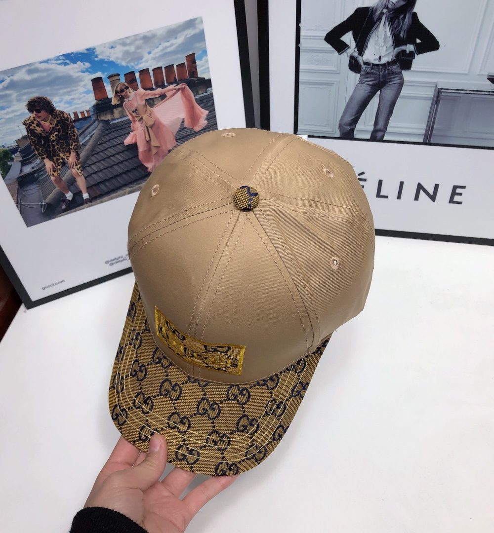 Gucci GG Baseball Hat Beige GG Hat