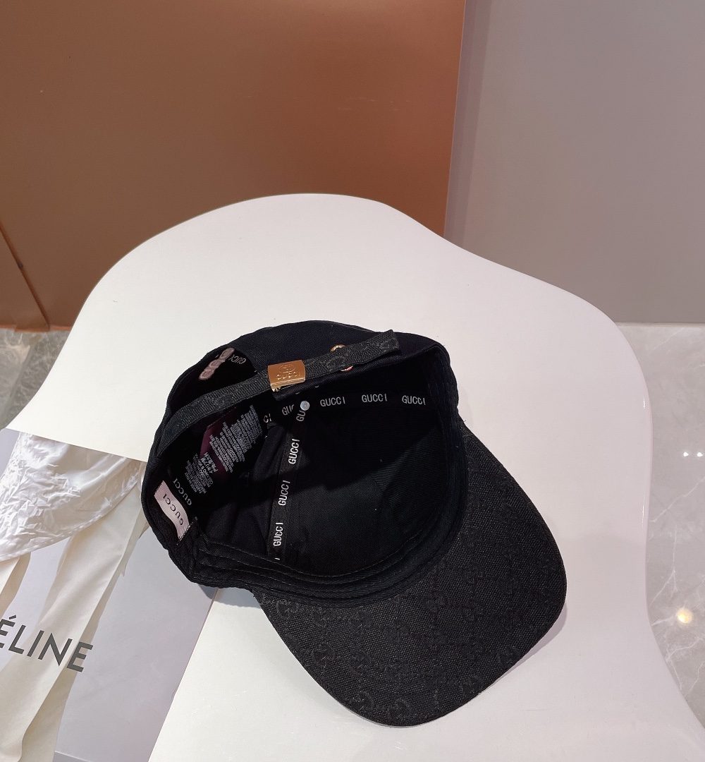 Gucci GG Baseball Hat Black GG Hat