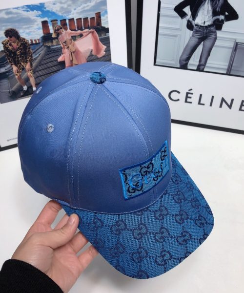 Gucci GG Baseball Hat Blue GG Hat