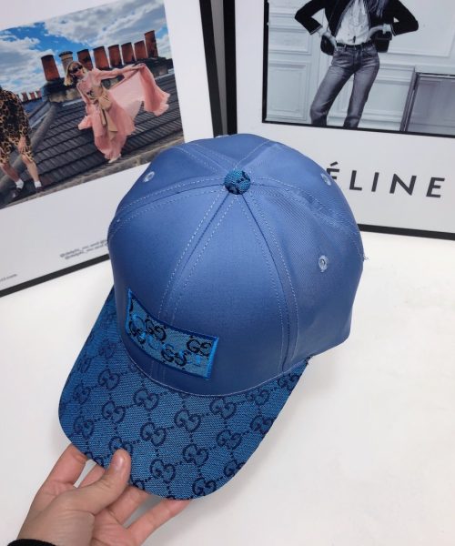 Gucci GG Baseball Hat Blue GG Hat