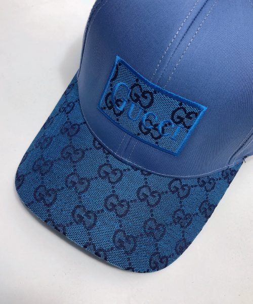 Gucci GG Baseball Hat Blue GG Hat