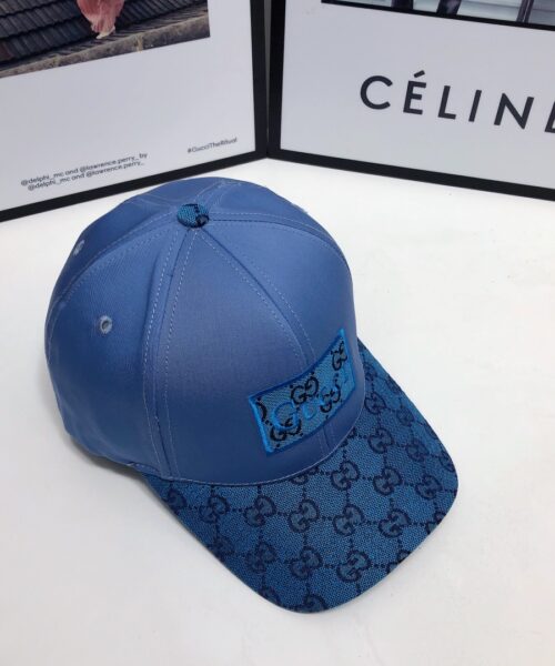 Gucci GG Baseball Hat Blue GG Hat