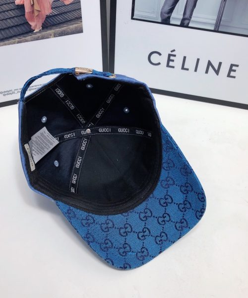 Gucci GG Baseball Hat Blue GG Hat