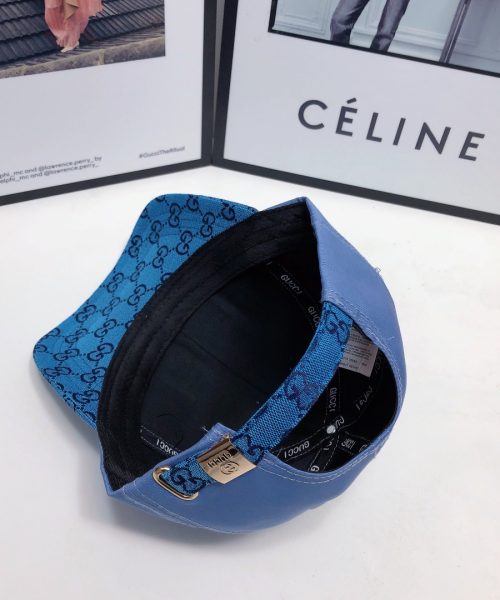 Gucci GG Baseball Hat Blue GG Hat