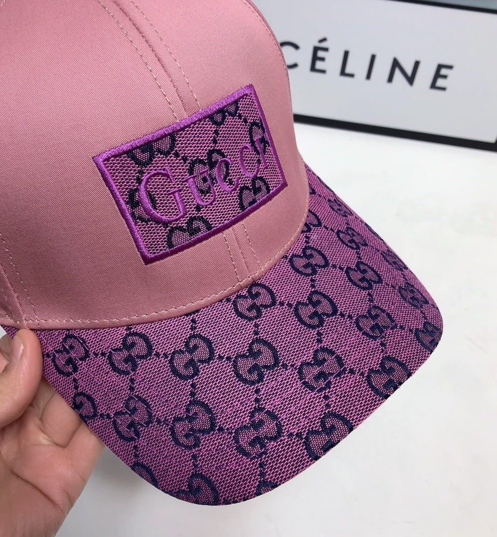 Gucci GG Baseball Hat Pink GG Hat