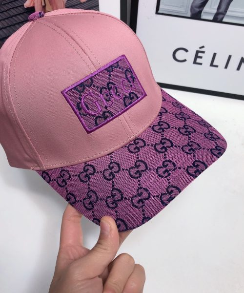 Gucci GG Baseball Hat Pink GG Hat