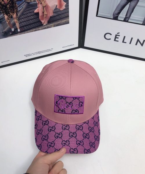 Gucci GG Baseball Hat Pink GG Hat