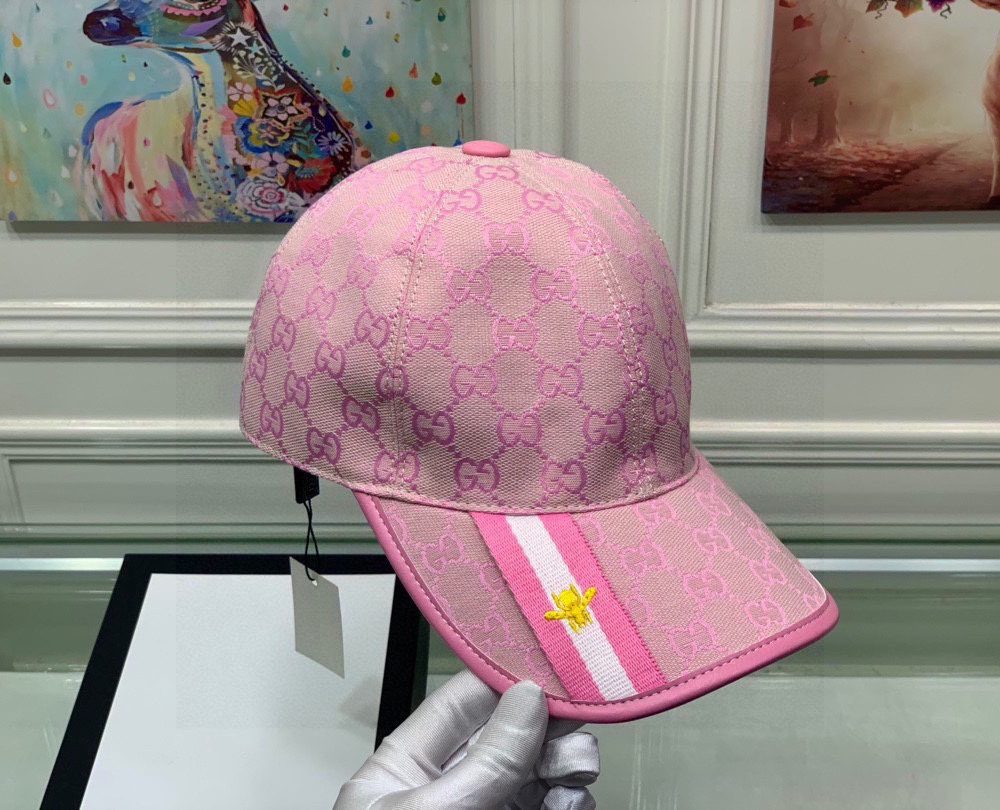 Gucci GG Baseball Hat Pink GG Hat