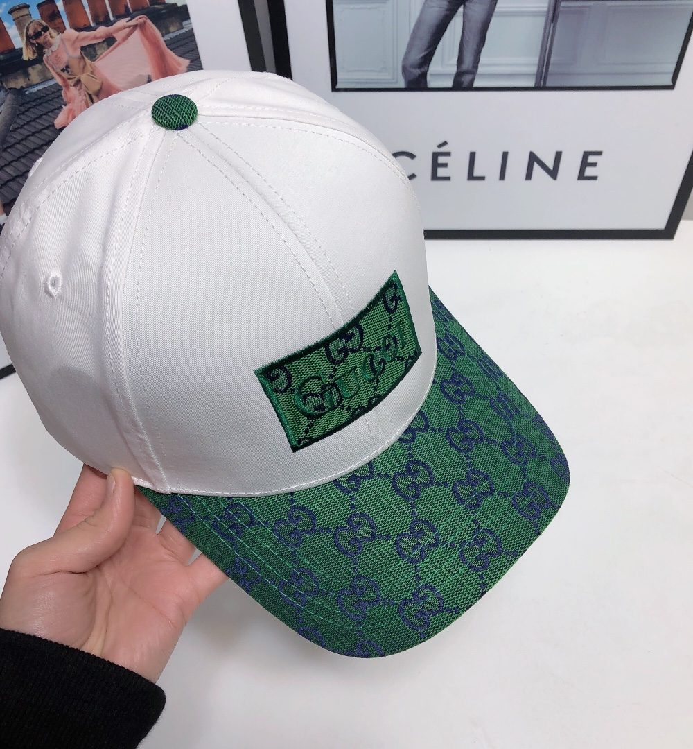 Gucci GG Baseball Hat White GG Hat