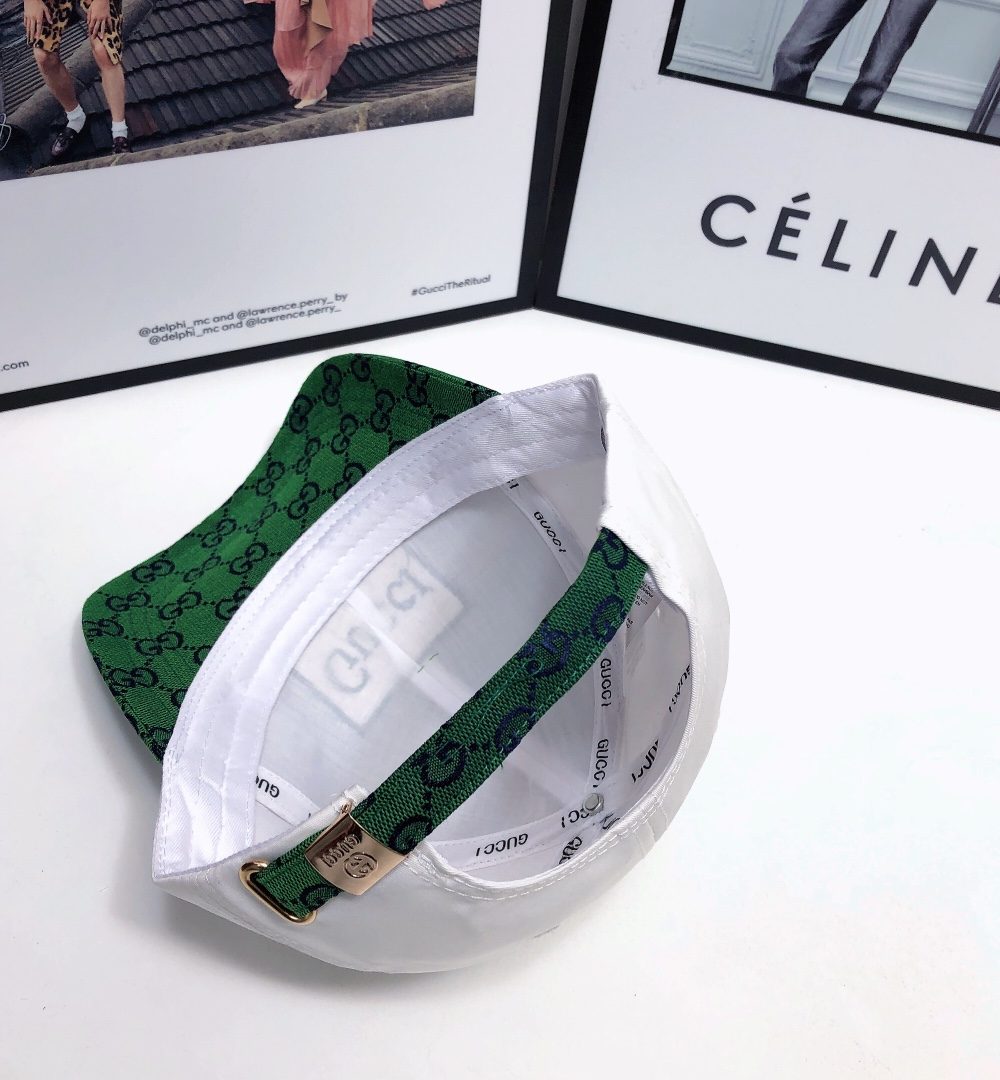 Gucci GG Baseball Hat White GG Hat