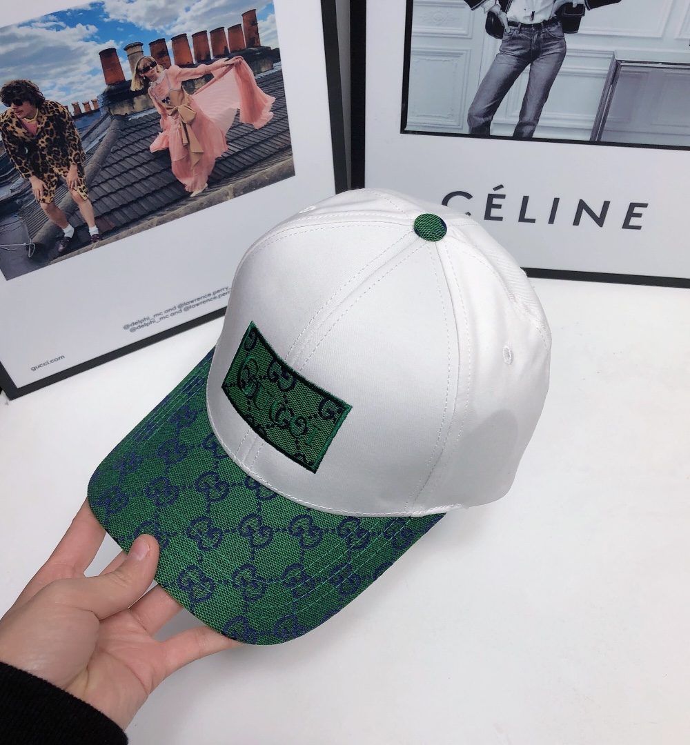 Gucci GG Baseball Hat White GG Hat