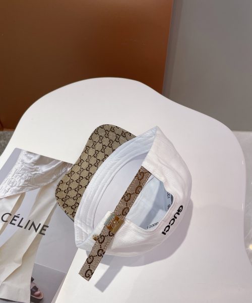 Gucci GG Baseball Hat White GG Hat