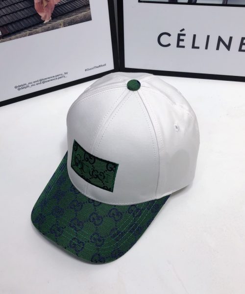 Gucci GG Baseball Hat White GG Hat