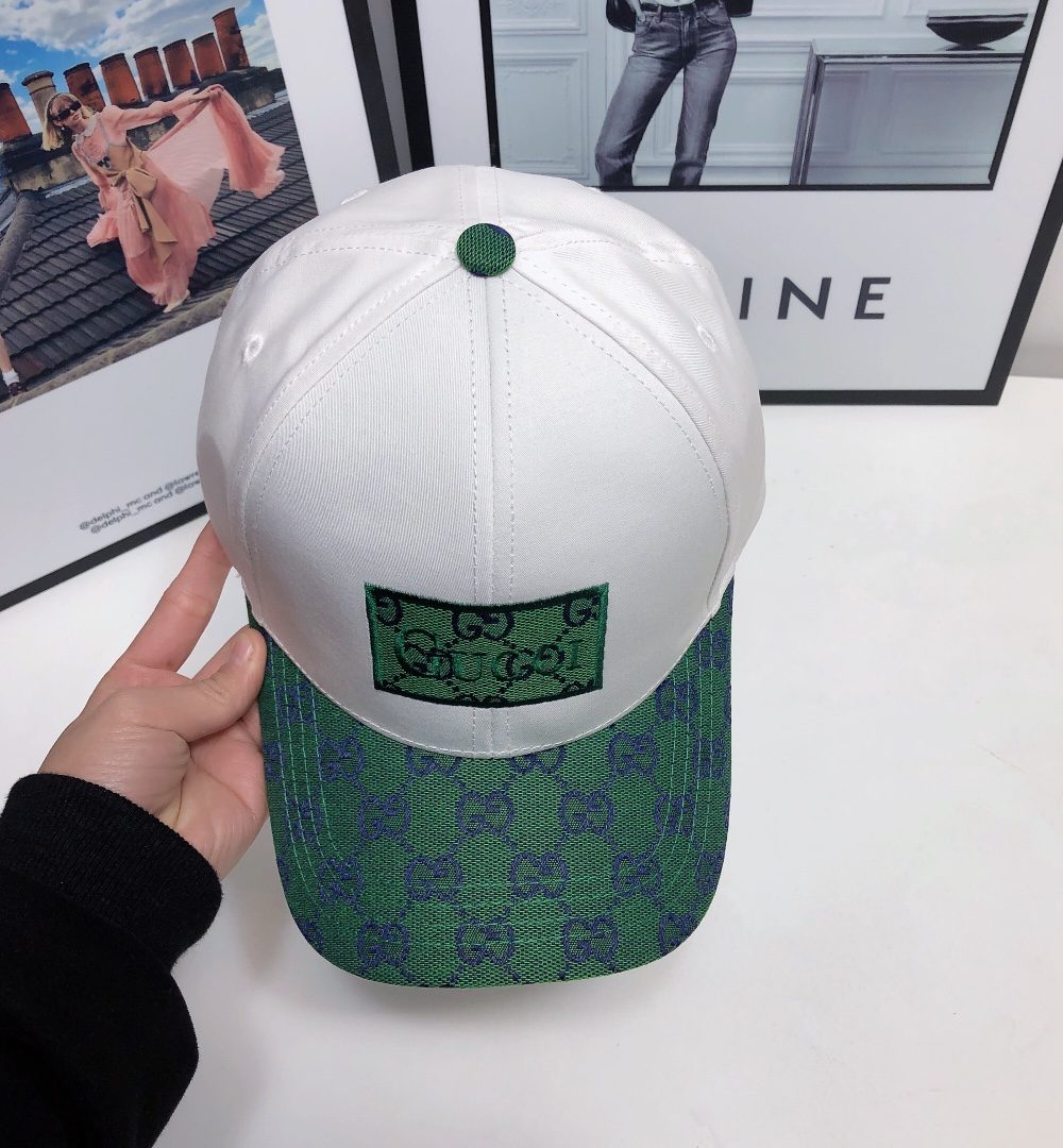 Gucci GG Baseball Hat White GG Hat