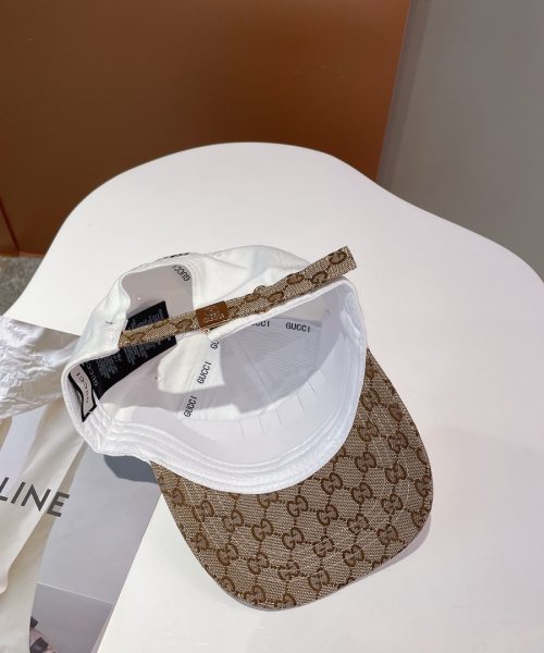 Gucci GG Baseball Hat White GG Hat