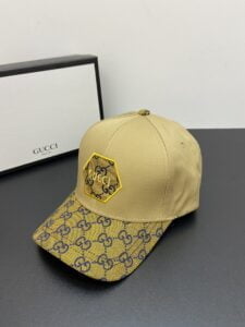 Gucci GG Baseball Hat Yellow GG Hat