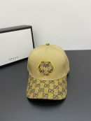 Gucci GG Baseball Hat Yellow GG Hat
