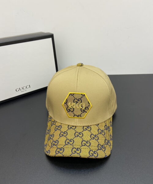 Gucci GG Baseball Hat Yellow GG Hat