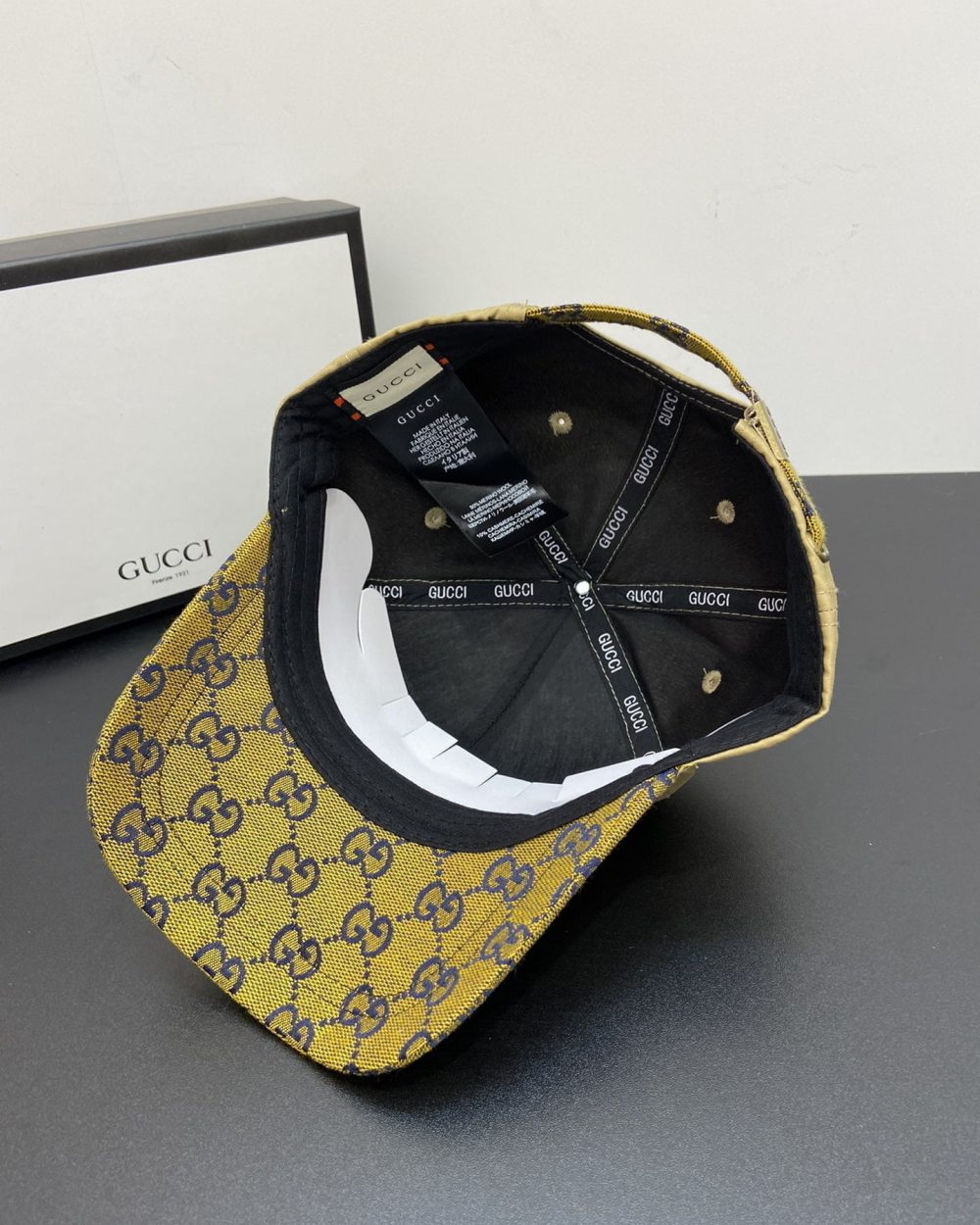 Gucci GG Baseball Hat Yellow GG Hat