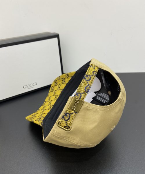 Gucci GG Baseball Hat Yellow GG Hat