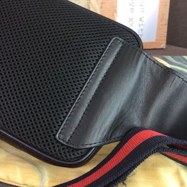 1:1 Replica Gucci GG Black Belt Bag Black/Grey Soft GG Supreme Crafted For Men 9in/24cm GG 474293 K9RRN 1095
