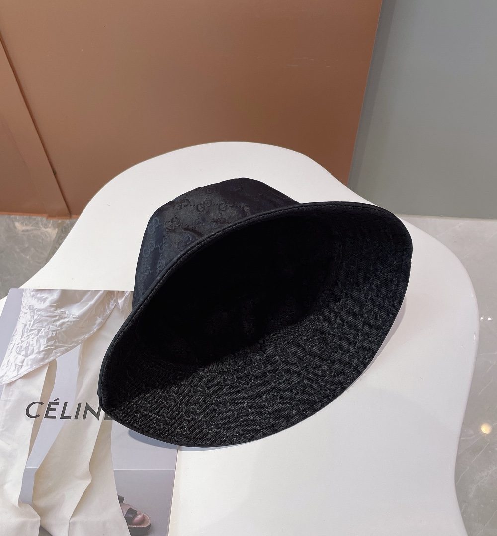 Gucci GG Bucket Hat Black GG Hat