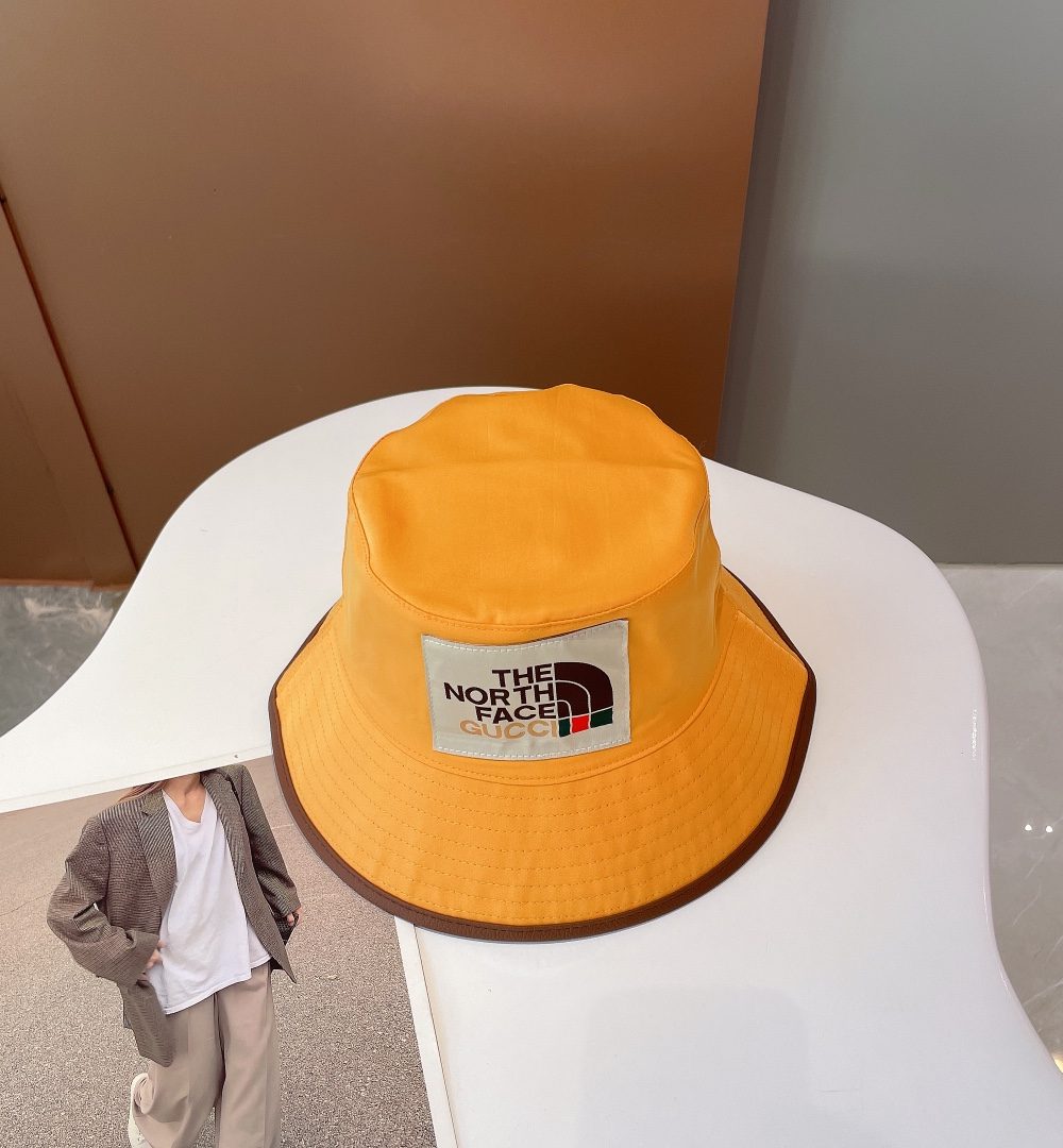 Gucci GG Bucket Hat Black/Yellow GG Hat
