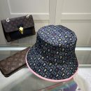 Gucci GG Bucket Hat With Floral Black GG Hat