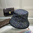 Gucci GG Bucket Hat With Floral Black GG Hat