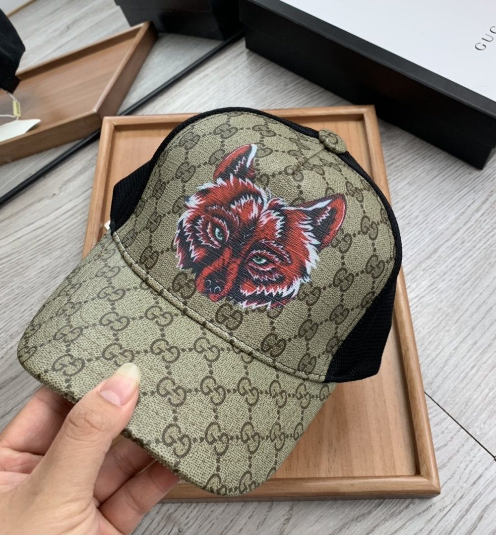 Gucci GG Canvas Baseball Cap Beige