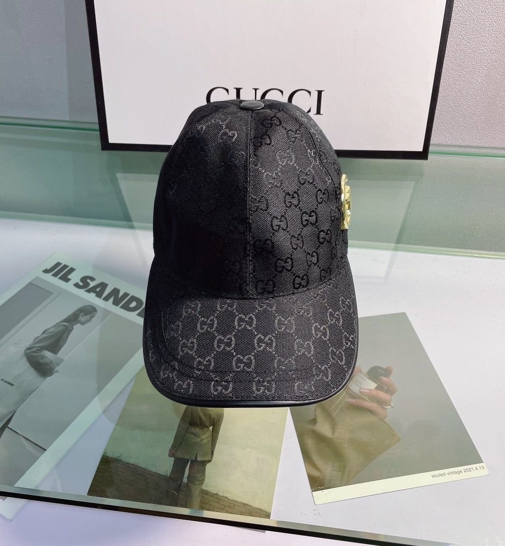 Gucci GG Canvas Baseball Cap Black