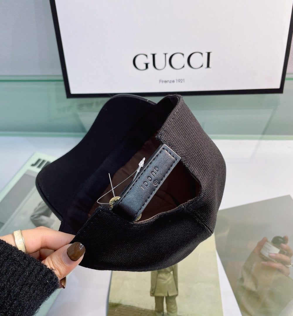 Gucci GG Canvas Baseball Cap Black