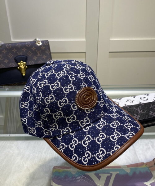 Gucci GG Canvas Baseball Cap Blue