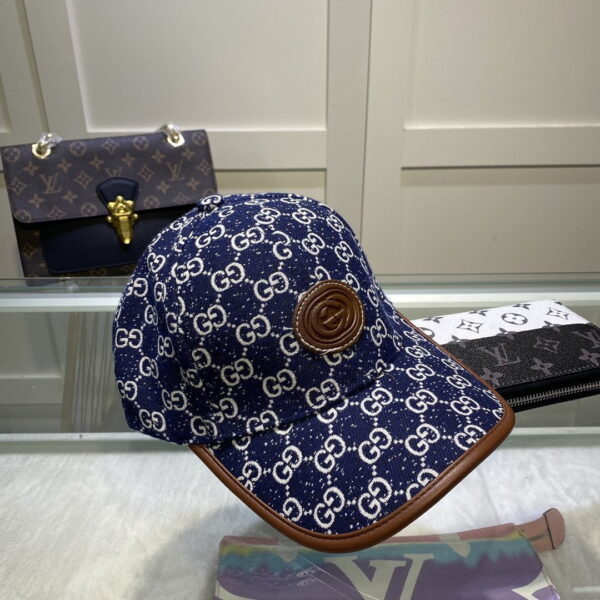 Gucci GG Canvas Baseball Cap Blue