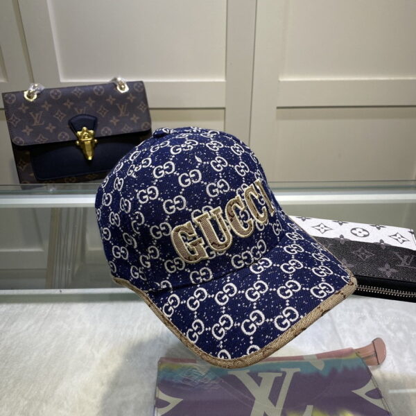 Gucci GG Canvas Baseball Cap Blue