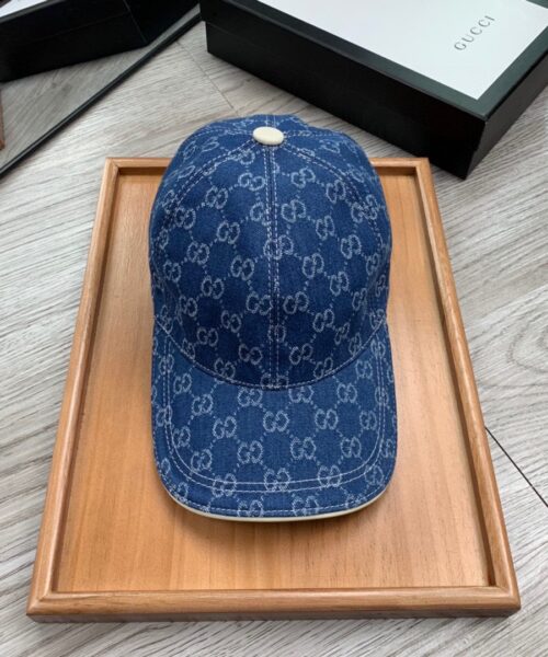 Gucci GG Canvas Baseball Cap Blue