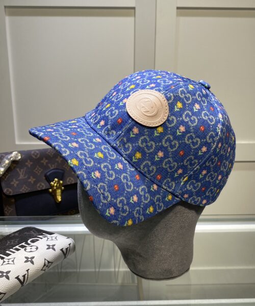 Gucci GG Canvas Baseball Cap Blue
