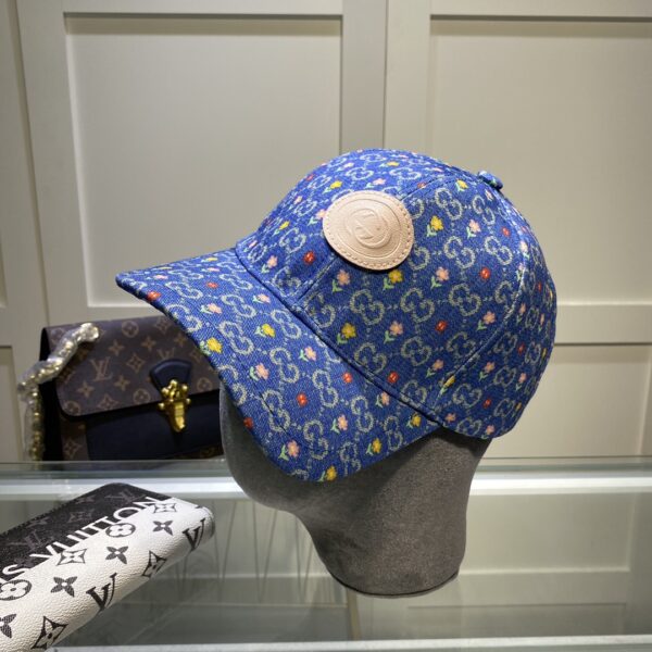 Gucci GG Canvas Baseball Cap Blue