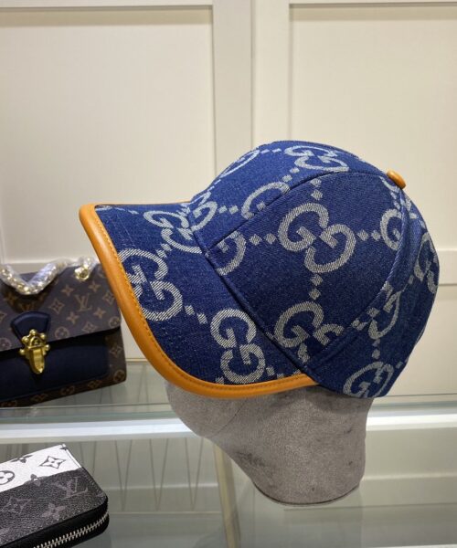 Gucci GG Canvas Baseball Cap Blue