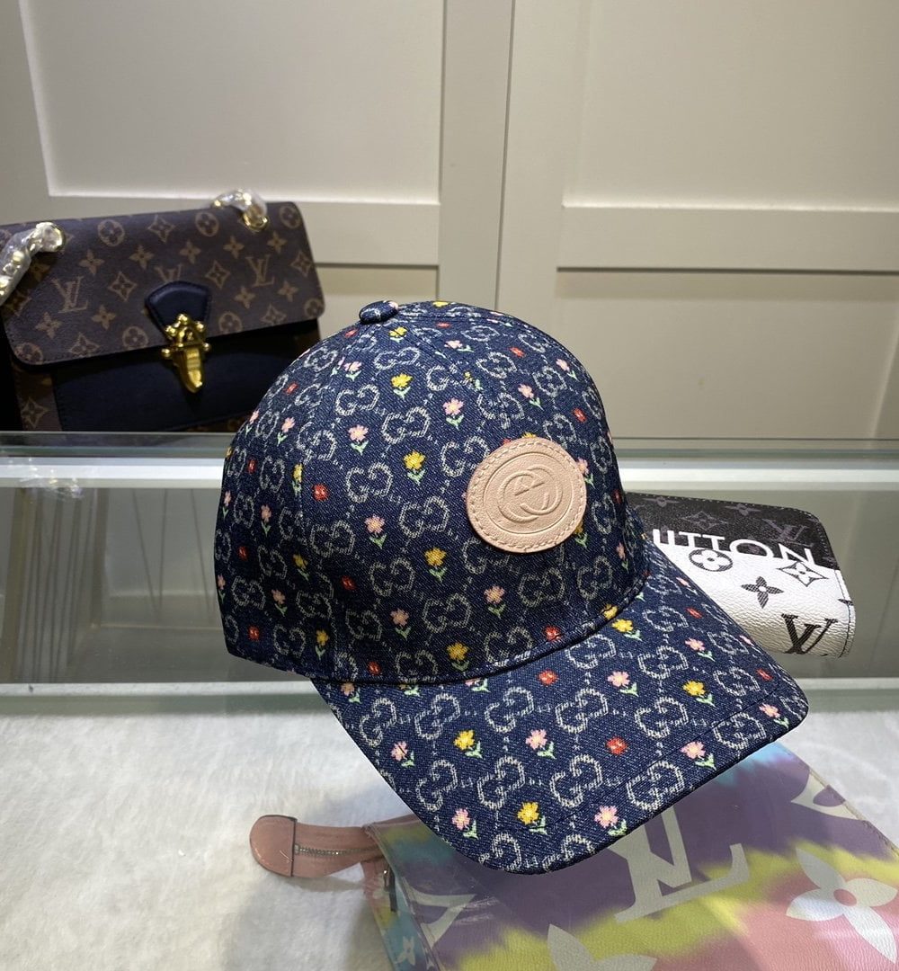 Gucci GG Canvas Baseball Cap Blue