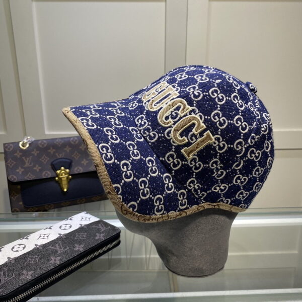 Gucci GG Canvas Baseball Cap Blue