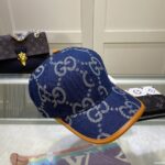 Gucci GG Canvas Baseball Cap Blue