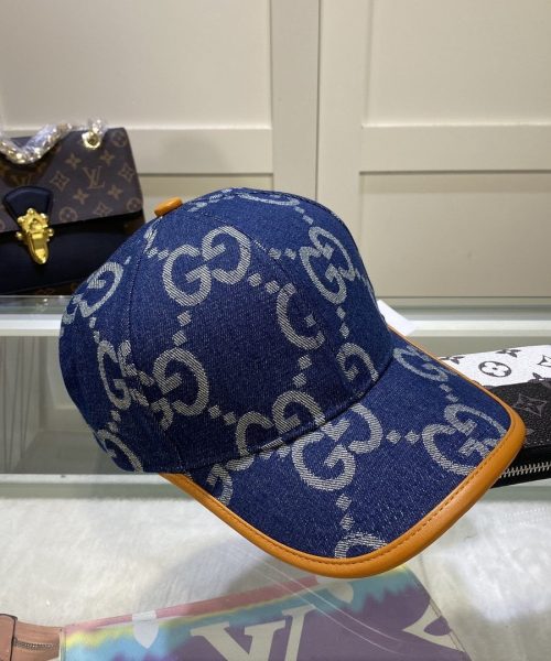 Gucci GG Canvas Baseball Cap Blue